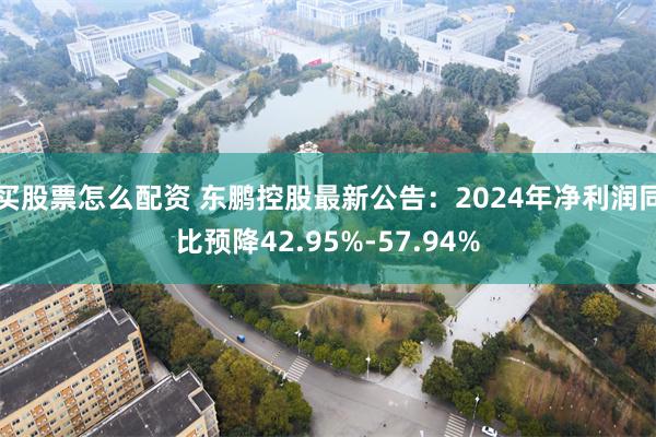 买股票怎么配资 东鹏控股最新公告：2024年净利润同比预降42.95%-57.94%